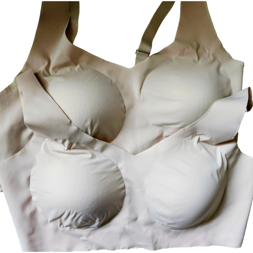 Bali Comfort Revolution Easylite Shaping Wirefree Blush Pink Bra Size 2XL